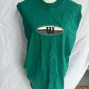 Green Wilson sports Sleeveless Shirt with Logo NWT size large